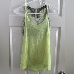 lululemon athletica Neon Green Camisole